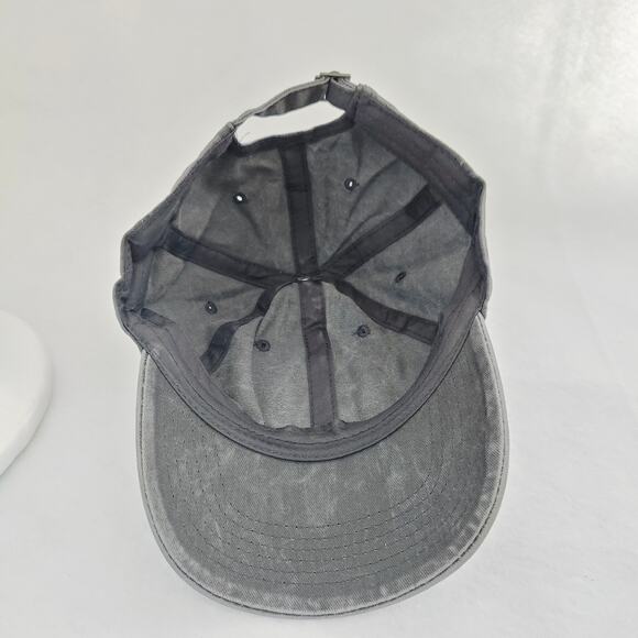 Black Gray Acid Wash Rainbow Colorful Sea Turtle Baseball Cap Hat Adjustable NEW - Picture 5 of 5